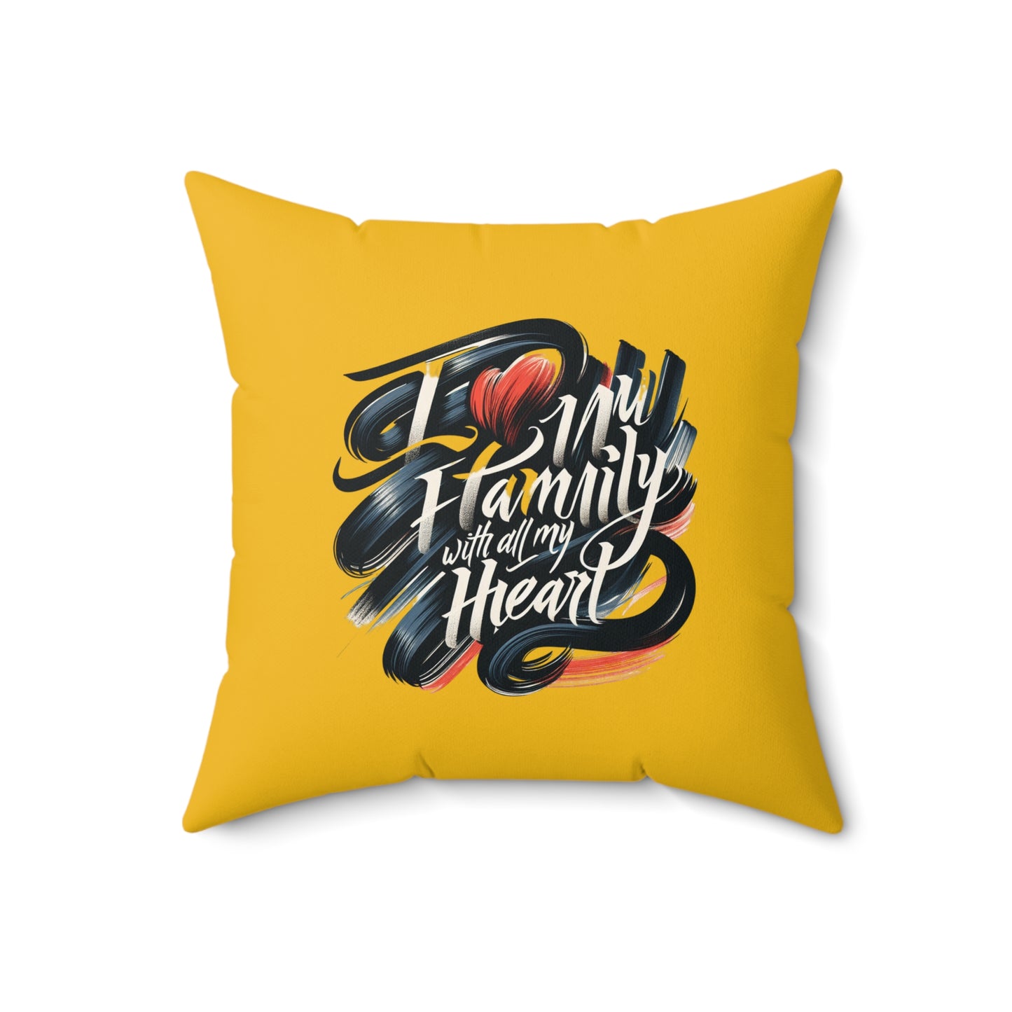 I Love My Family Decorative Pillow | Heartwarming Home Accent