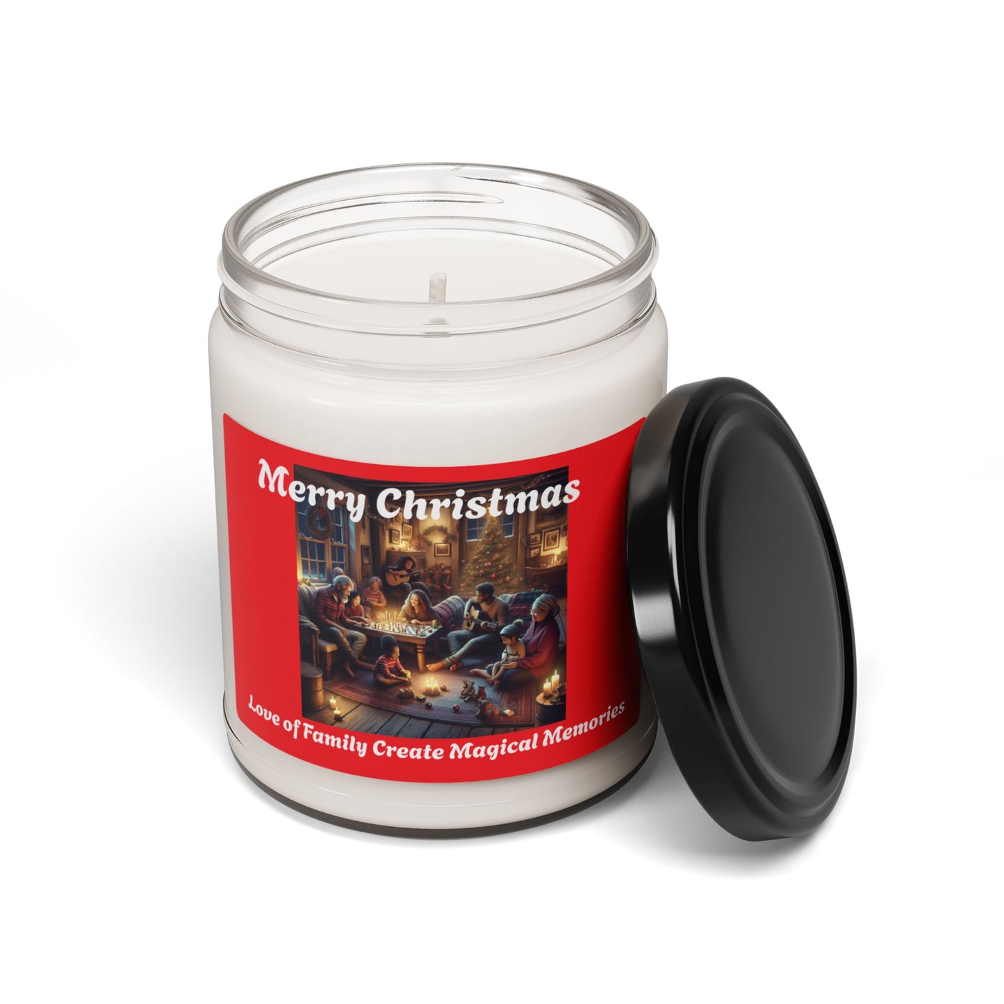 Merry Christmas Scented Soy Candle - Love of Family Create Magical Memories