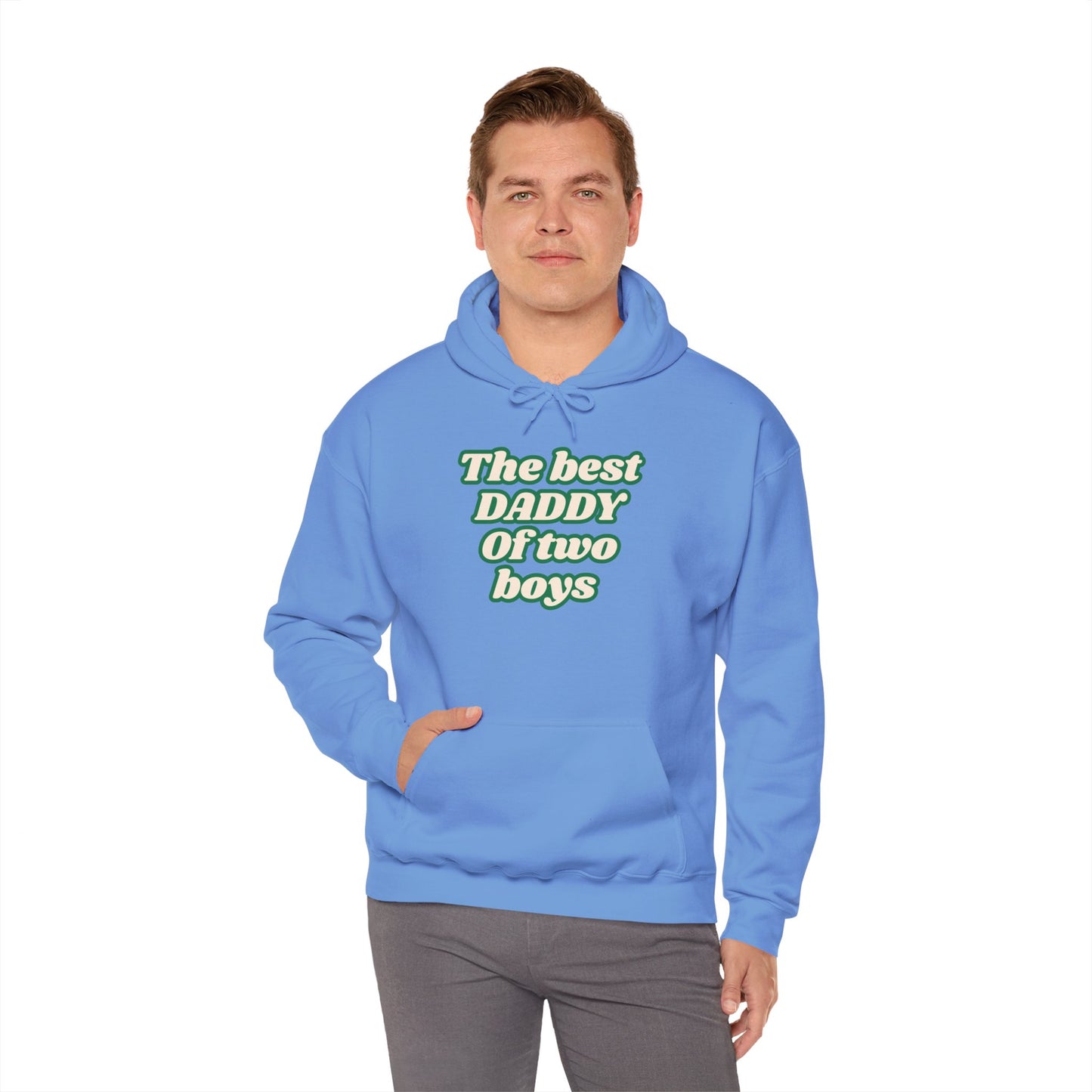 The best DADDY of two boys Hoodie - Cozy Heavy Blend Sweatshirt