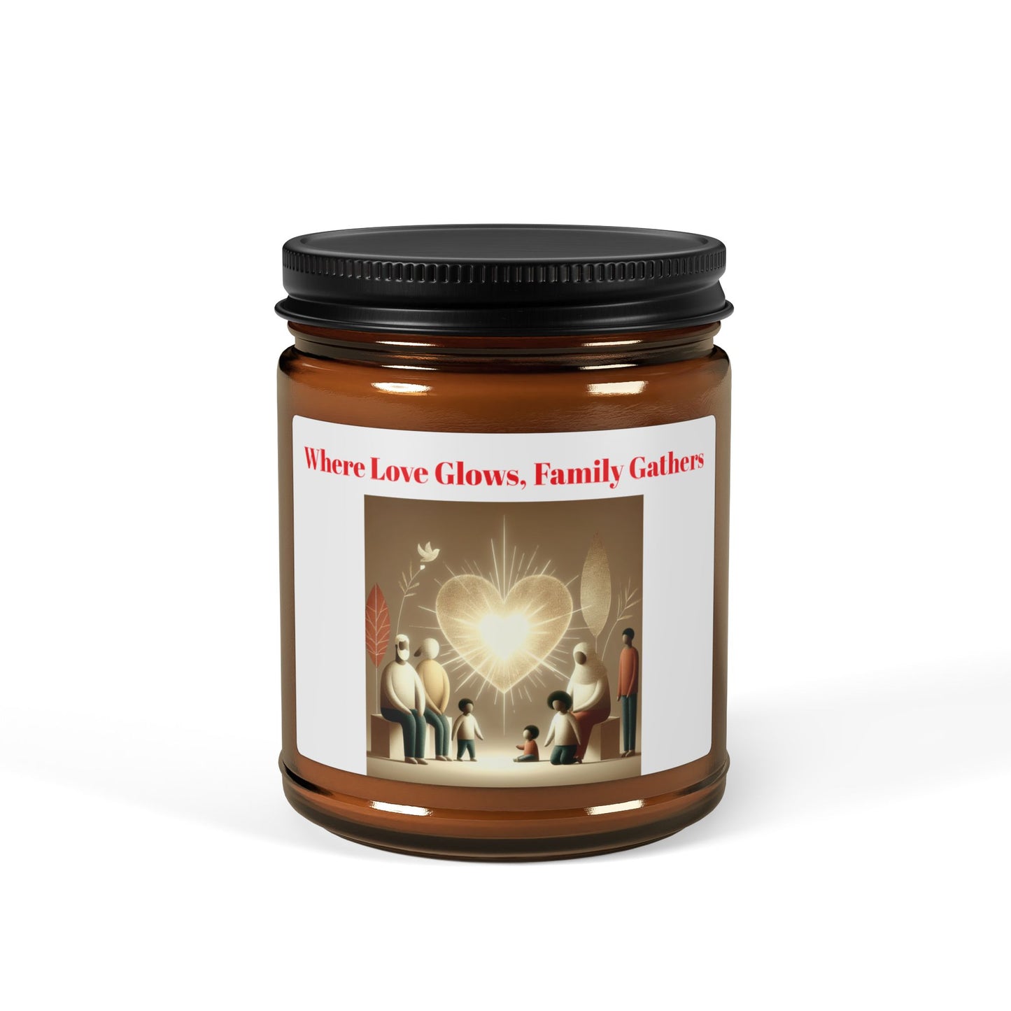 Heartwarming Scented Soy Candle - Amber Jar, Perfect for Cozy Nights & Gift Giving