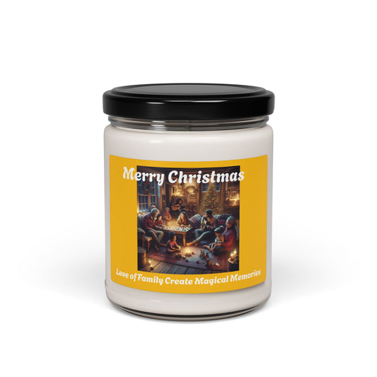 Merry Christmas Scented Soy Candle - Love of Family Create Magical Memories