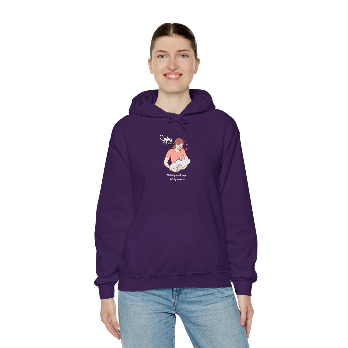 Super Mom Unisex Hooded Sweatshirt