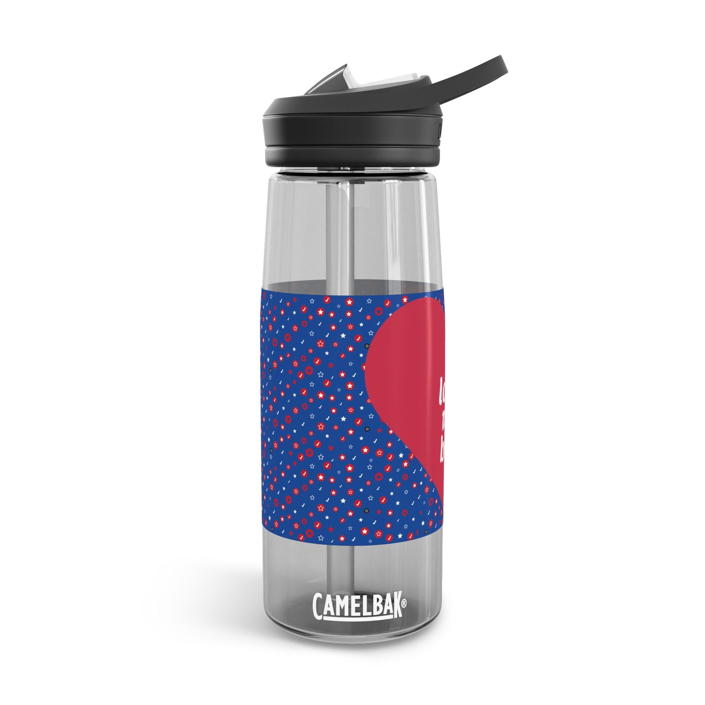 CamelBak Eddy® Love Water Bottle - 20oz/25oz with Heart Design "I love my boy"