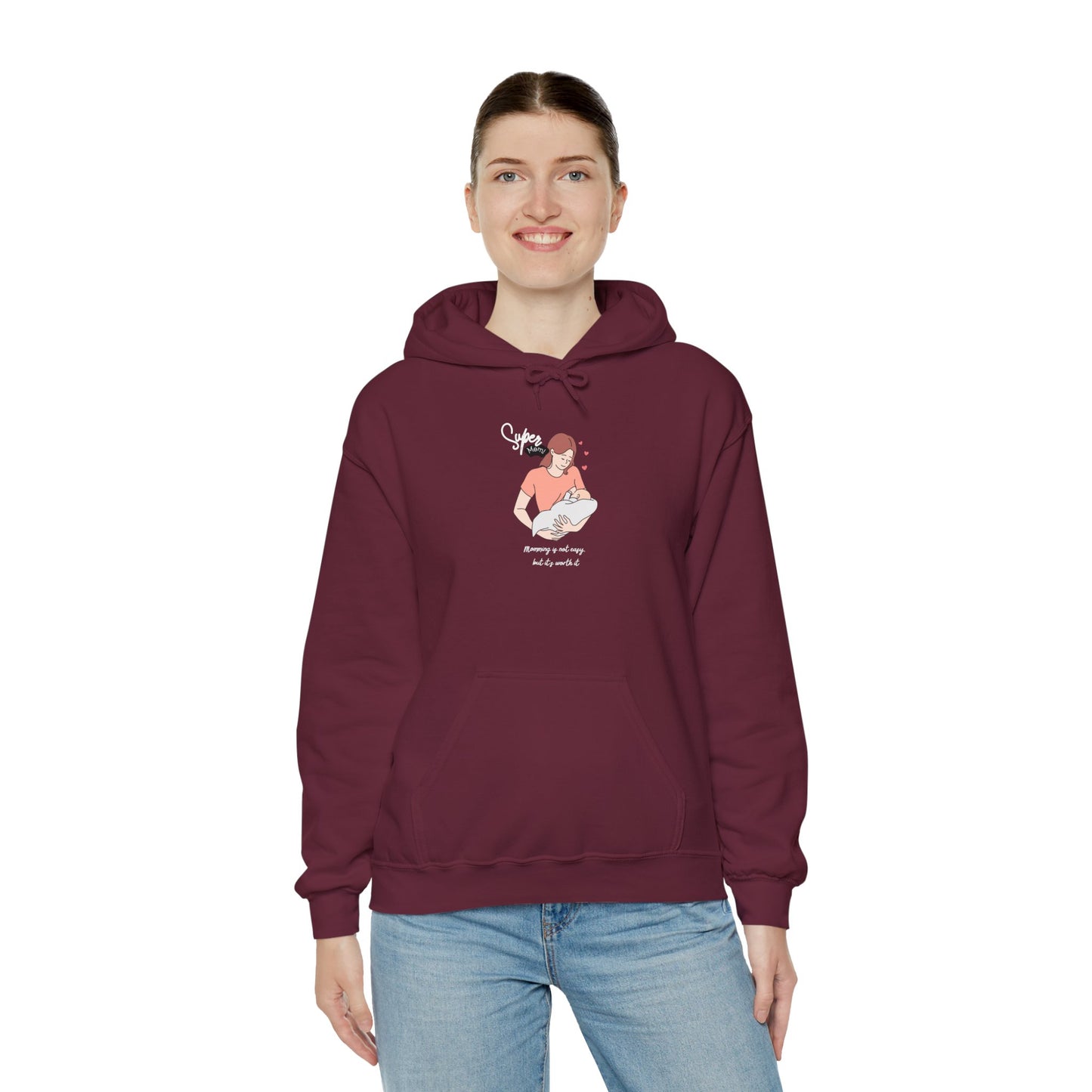 Super Mom Unisex Hooded Sweatshirt