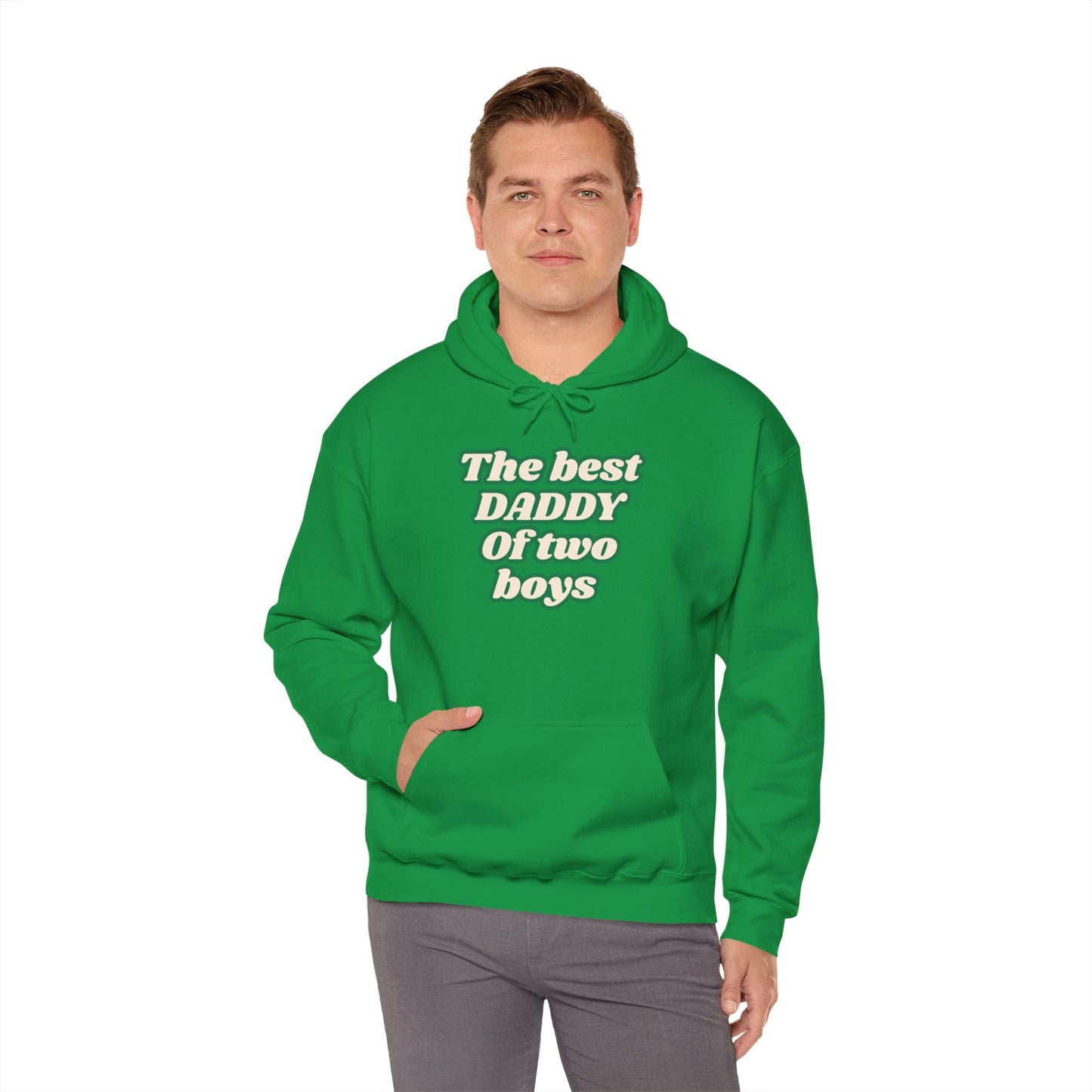 The best DADDY of two boys Hoodie - Cozy Heavy Blend Sweatshirt