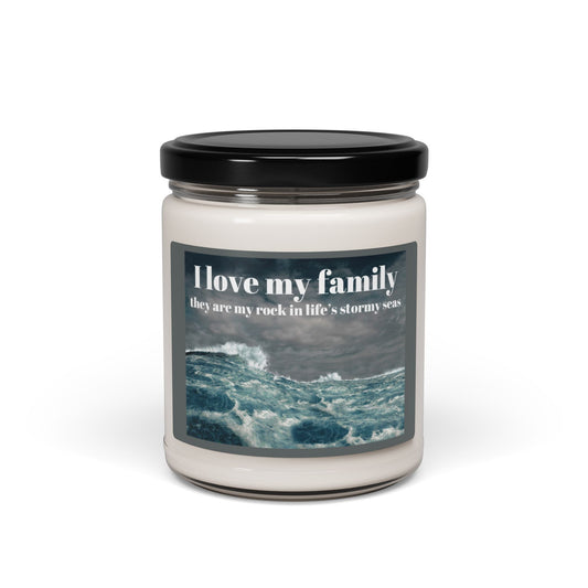 I Love My Family Scented Soy Candle - 9oz | Coastal Home Decor for Family Gatherings & Celebrations