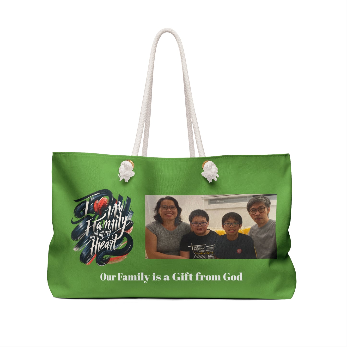 Mom's Weekend Getaway Bag - Family-Themed Tote for Well-Deserved Breaks