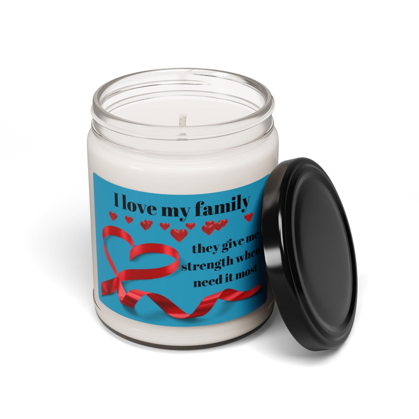 I love my family Scented Soy Candle - Heartfelt Gift for Loved Ones